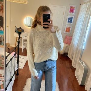 Cream Turtleneck